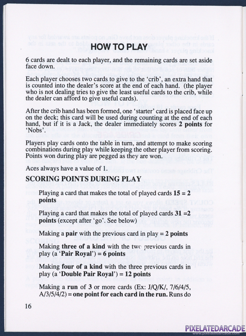 Hoyle: Official Book of Games - Volume 1: Instruction Manual - Page 19