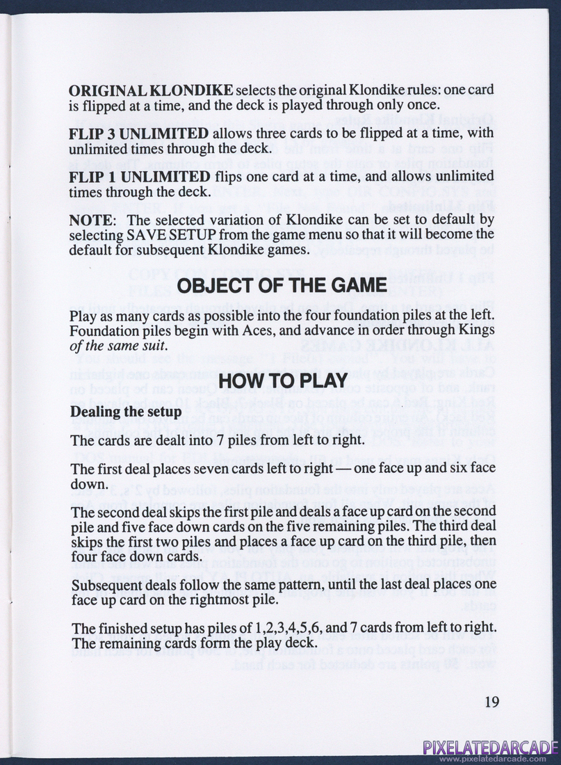 Hoyle: Official Book of Games - Volume 1: Instruction Manual - Page 22