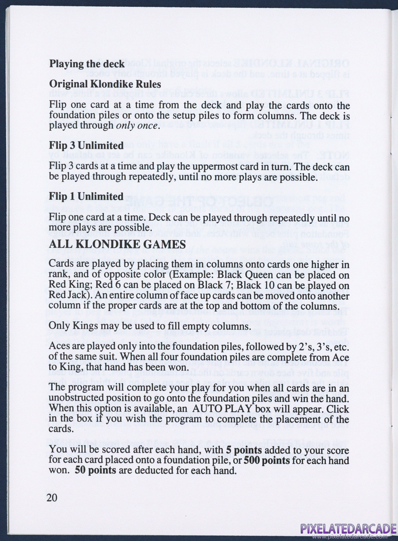 Hoyle: Official Book of Games - Volume 1: Instruction Manual - Page 23