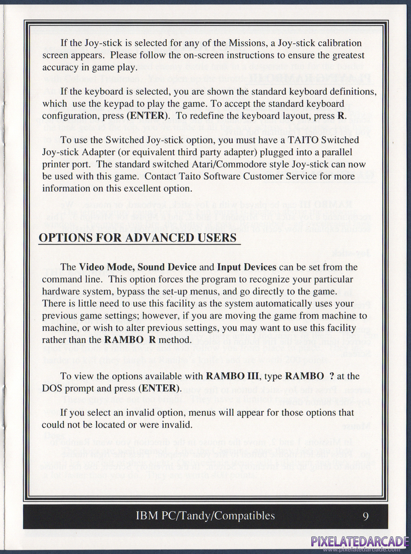 Rambo III: Instruction Manual - Page 9