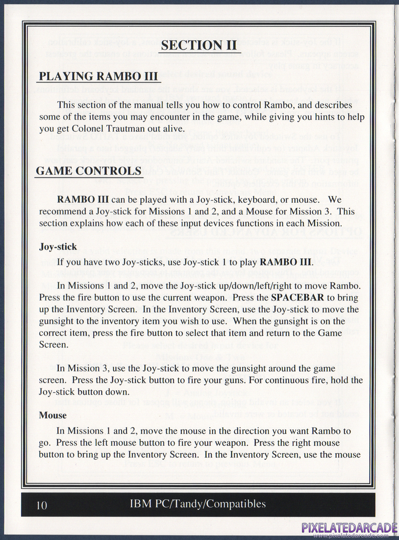 Rambo III: Instruction Manual - Page 10