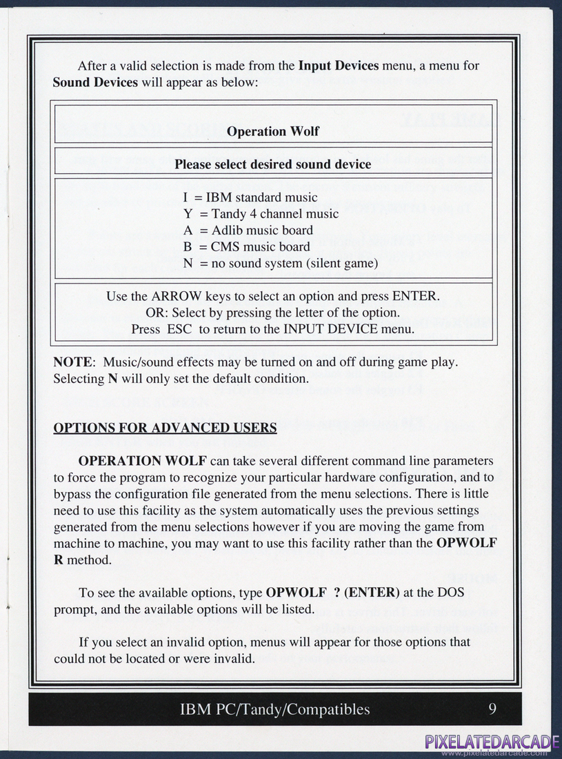 Operation Wolf: Instruction Manual - Page 9