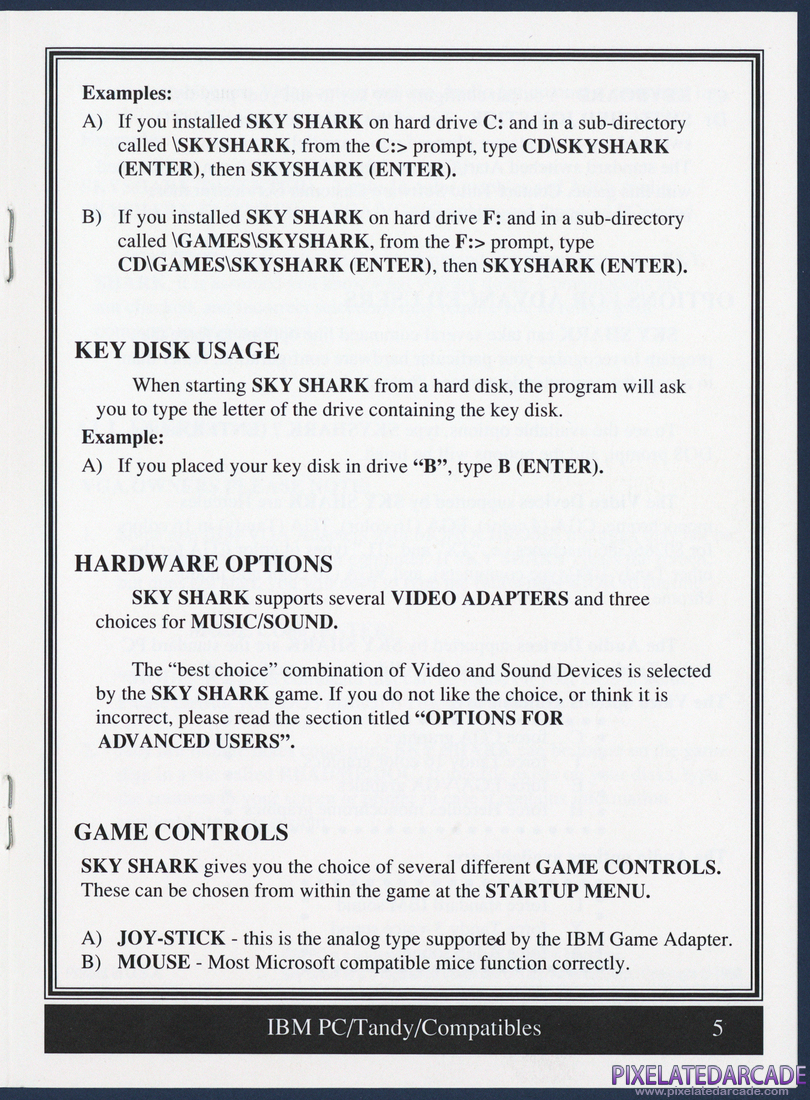 Sky Shark: Loading Instructions - Page 5