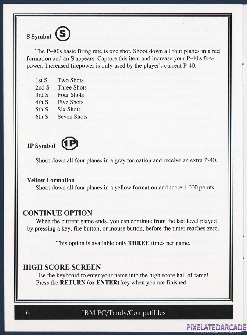 Sky Shark: Game Play Instructions - Page 6