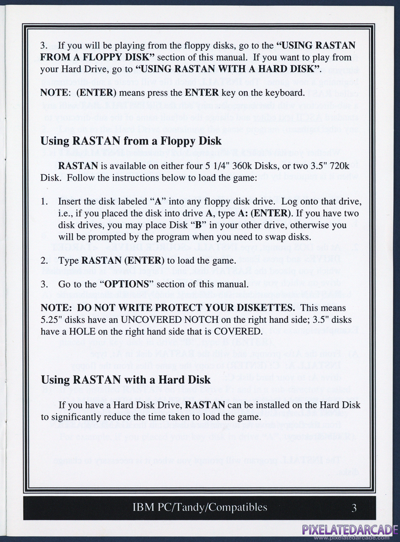 Rastan: Instruction Manual - Page 3