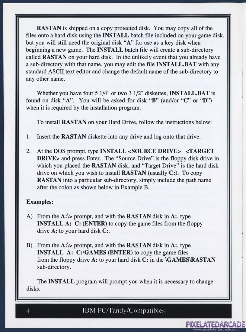 Rastan: Instruction Manual - Page 4