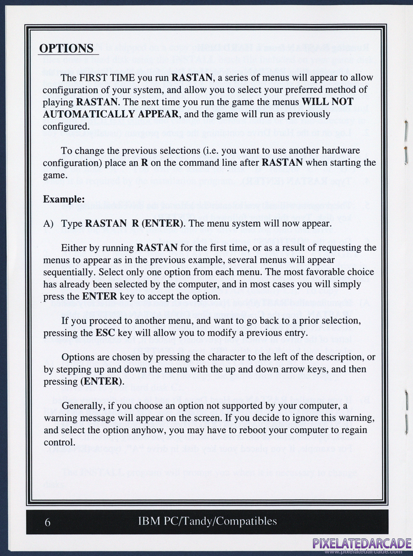 Rastan: Instruction Manual - Page 6
