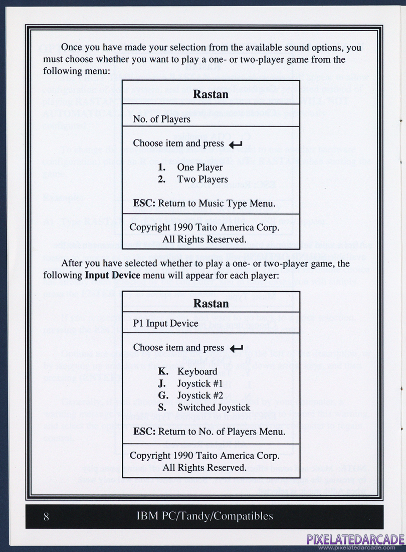 Rastan: Instruction Manual - Page 8