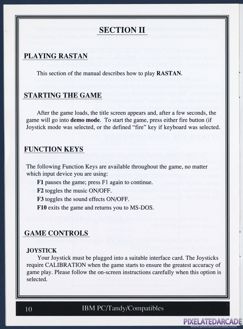 Rastan: Instruction Manual - Page 10