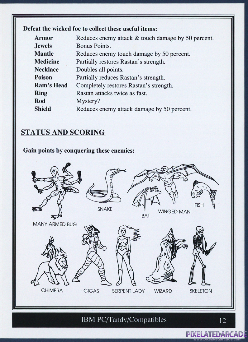 Rastan: Instruction Manual - Page 12