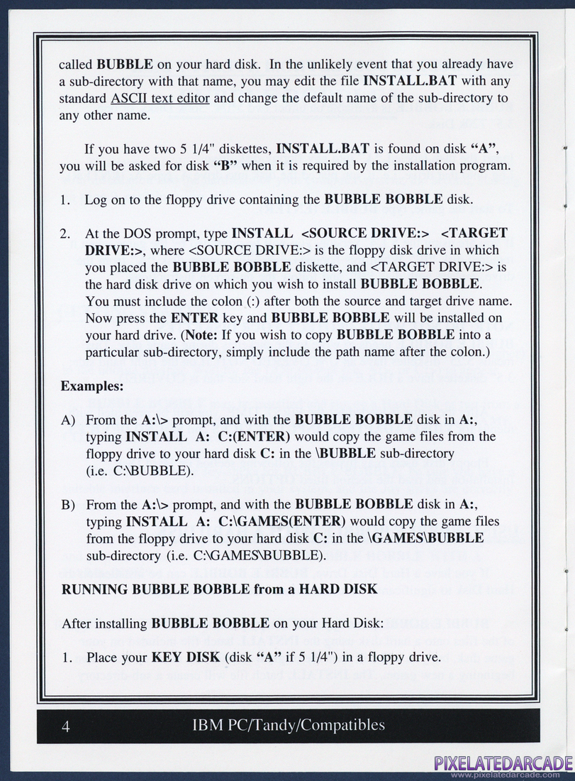 Bubble Bobble: Instruction Manual - Page 4