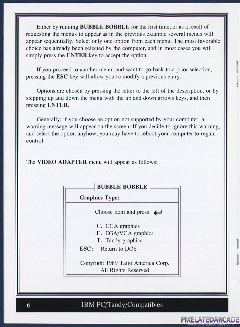 Bubble Bobble: Instruction Manual - Page 6