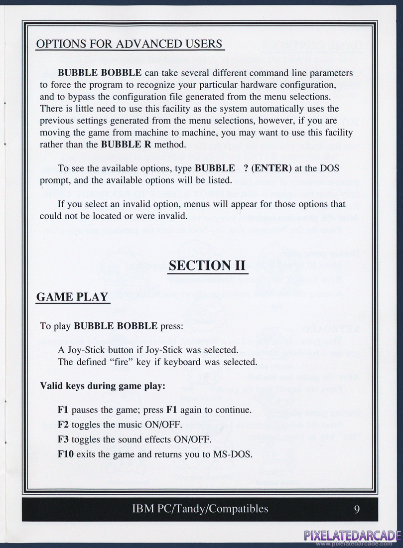 Bubble Bobble: Instruction Manual - Page 9