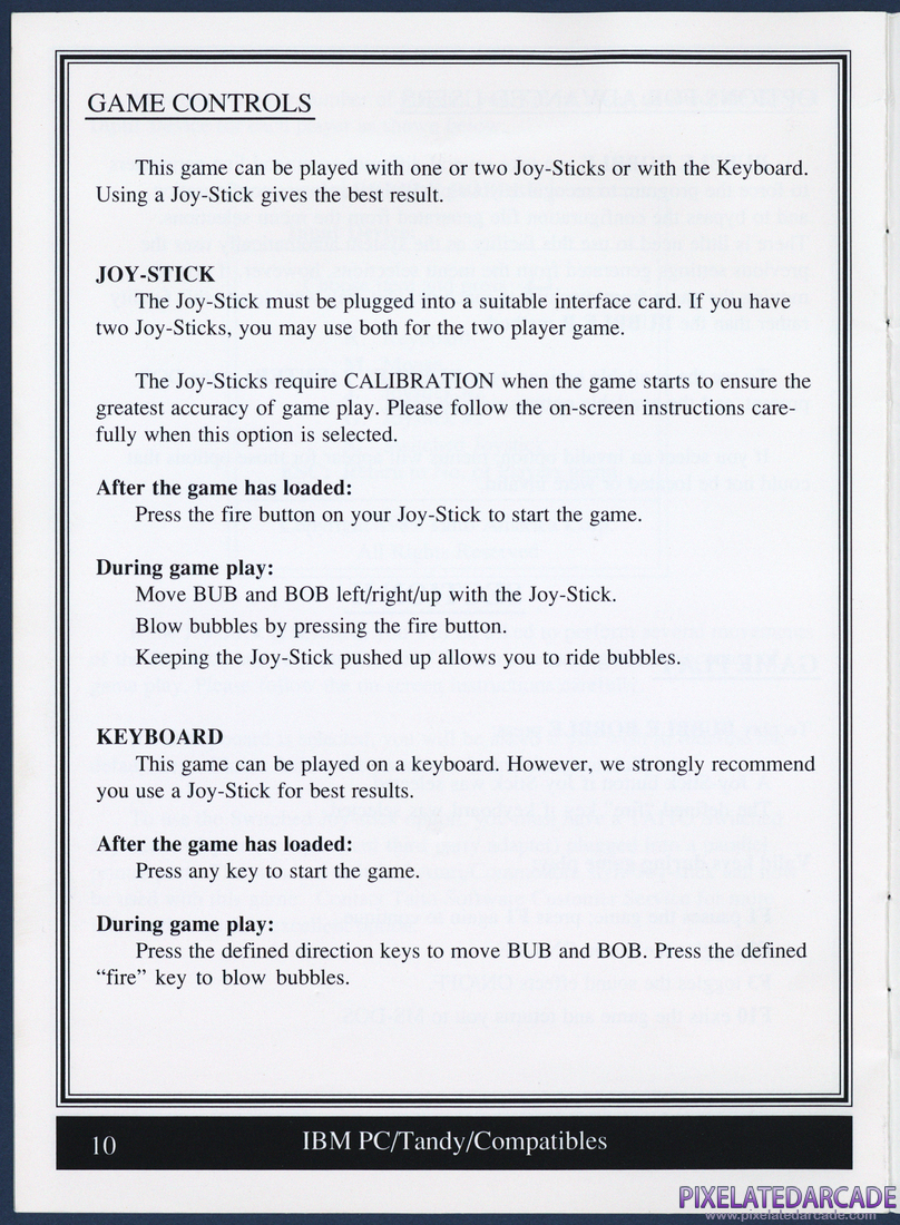 Bubble Bobble: Instruction Manual - Page 10