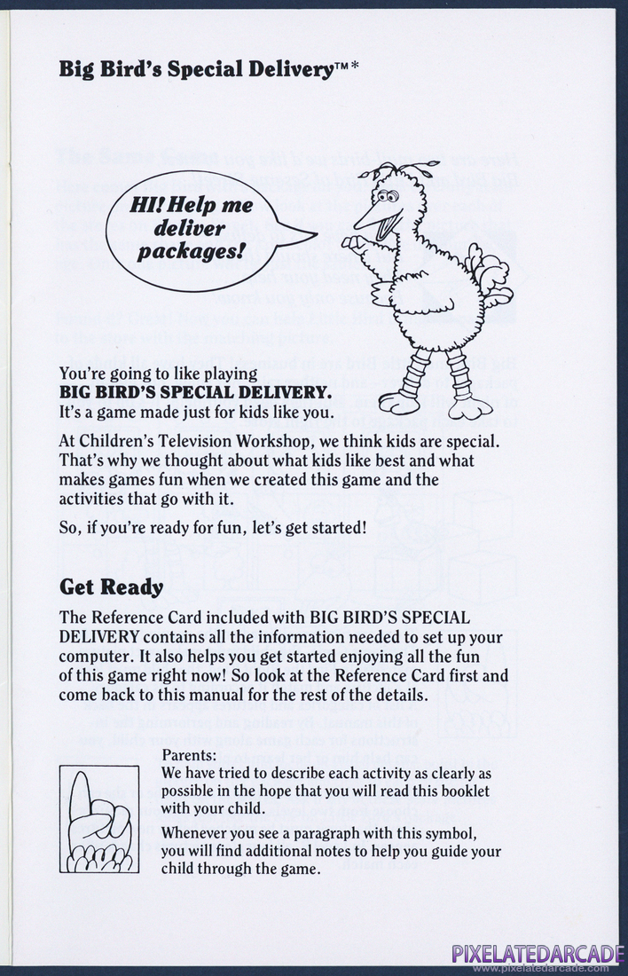 Big Bird's Special Delivery: Instruction Manual - Page 3