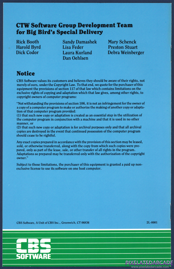 Big Bird's Special Delivery: Instruction Manual - Page 12