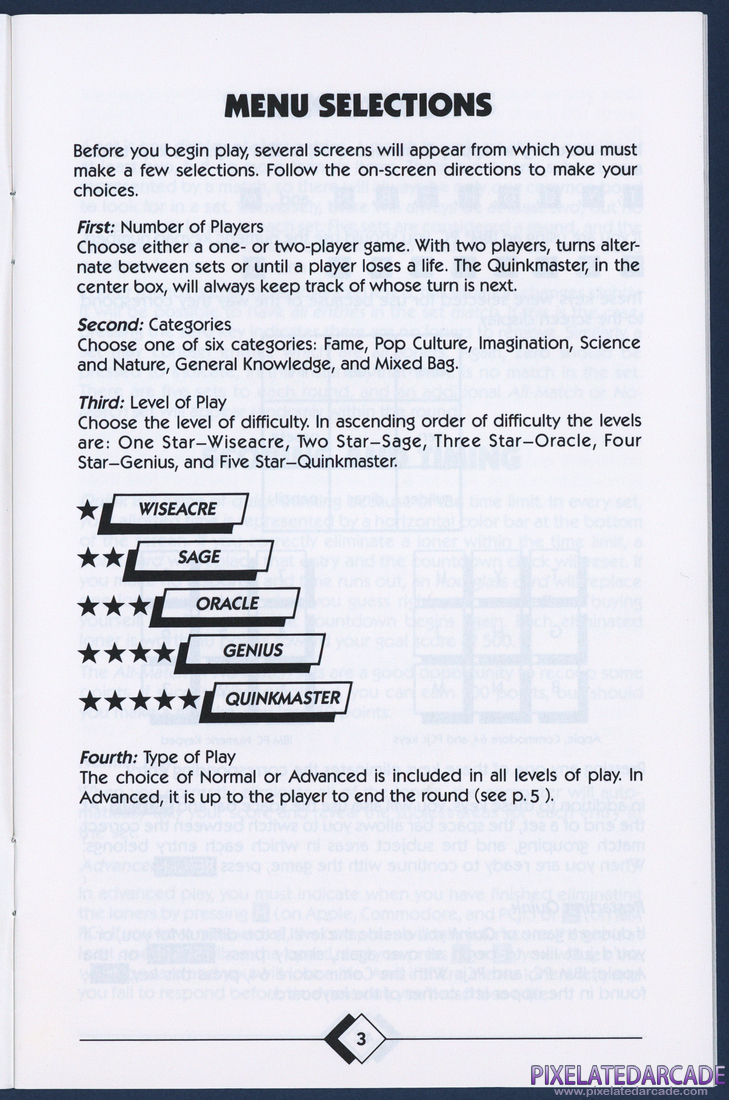 Quink: Instruction Manual - Page 5