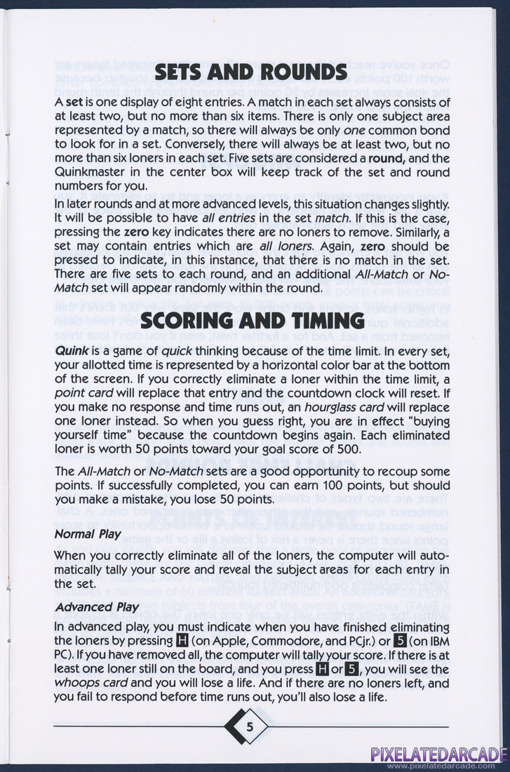 Quink: Instruction Manual - Page 7