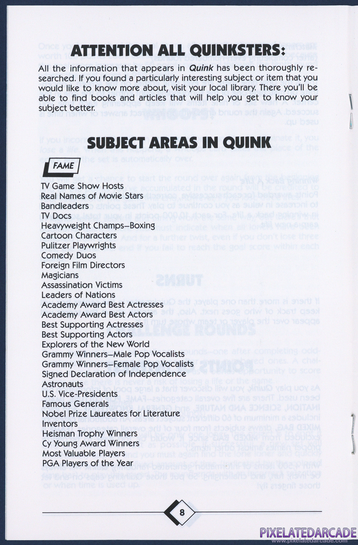 Quink: Instruction Manual - Page 10