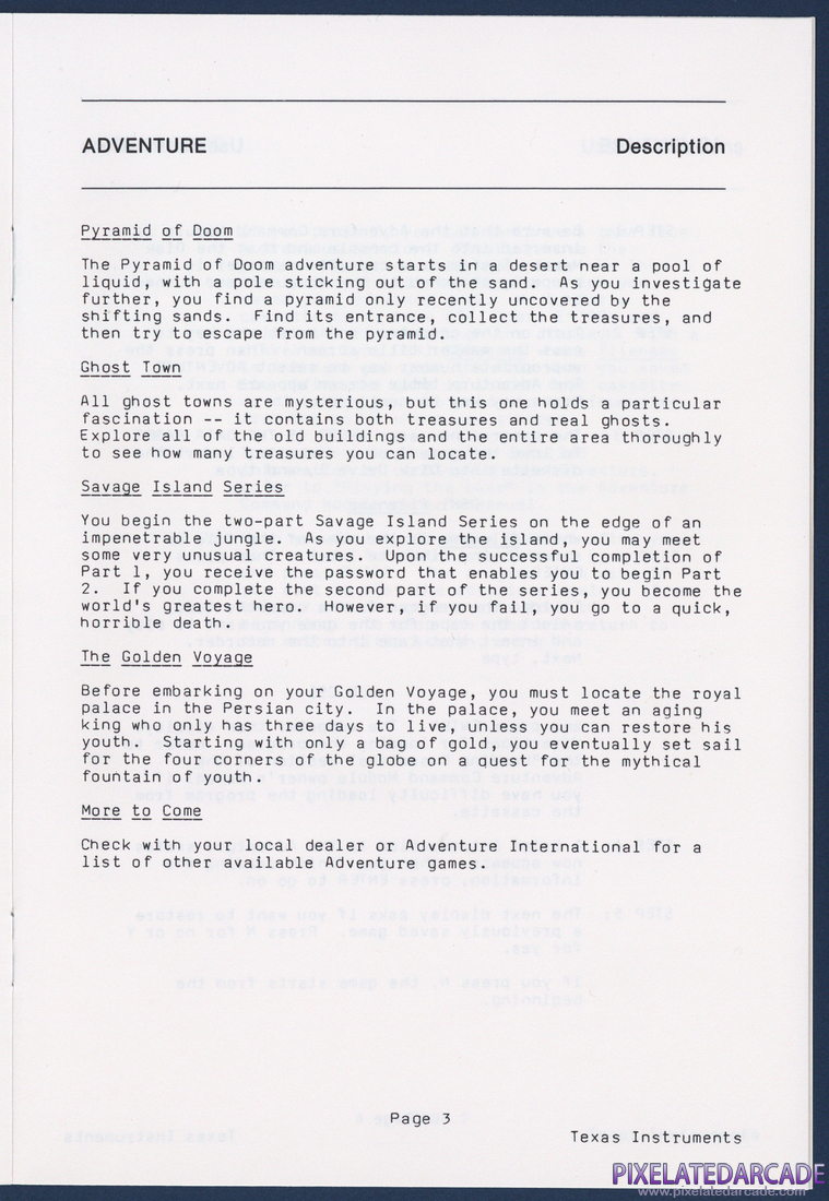 Ghost Town: Instruction Manual - Page 3