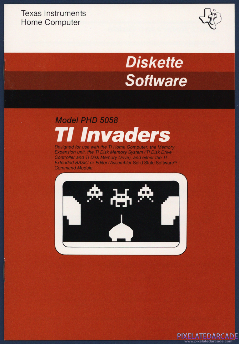 TI Invaders: Instruction Manual - Front Cover