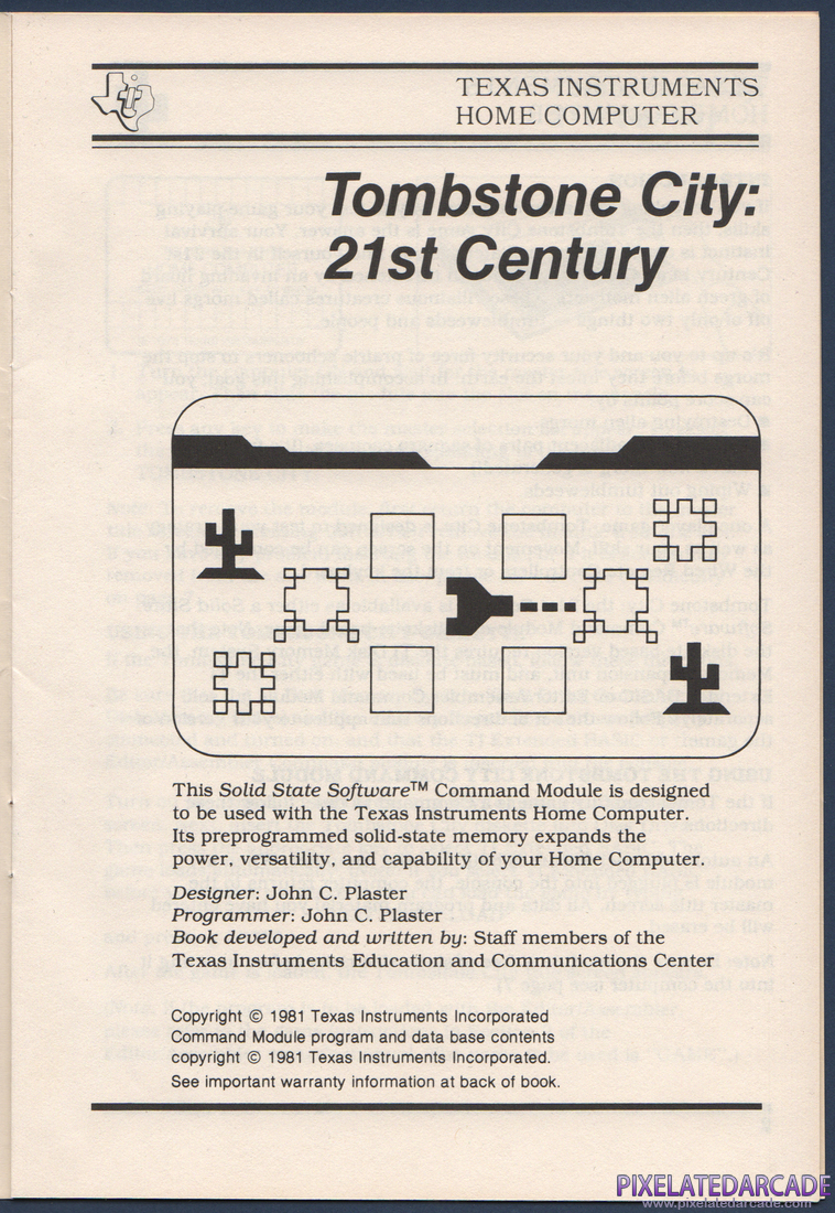 Tombstone City: 21st Century: Instruction Manual - Page 3
