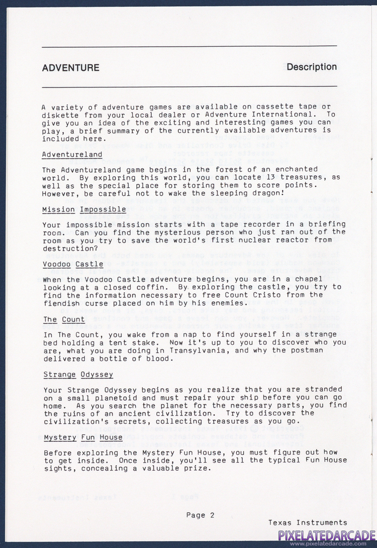 Mystery Fun House: Instruction Manual - Page 2