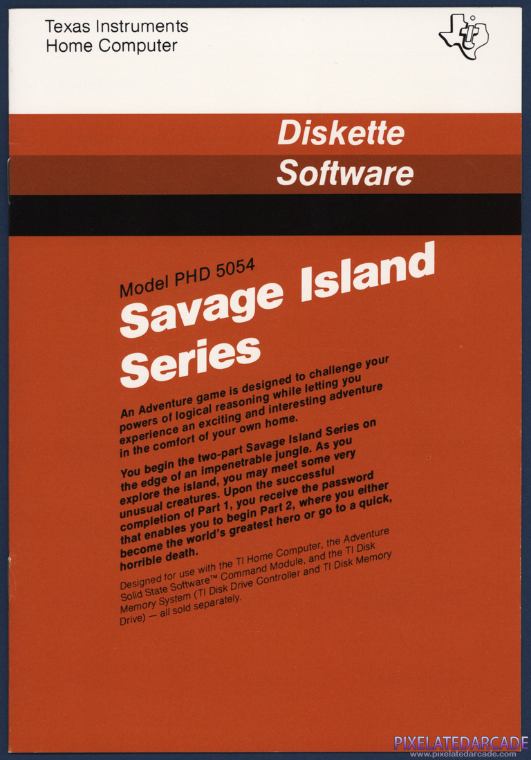 Savage Island Series: Instruction Manual - Front Cover