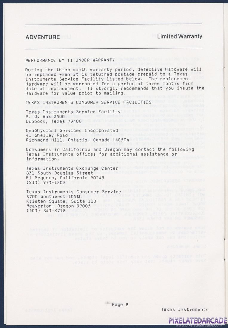 Savage Island Series: Instruction Manual - Page 8