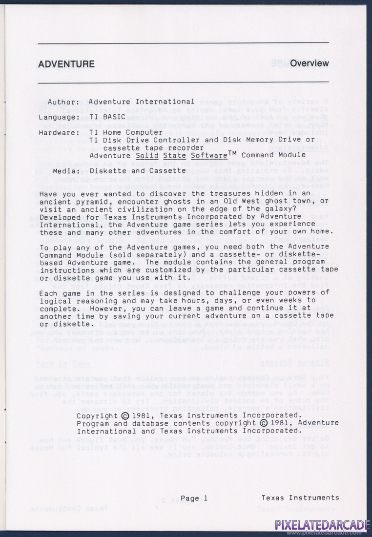 Savage Island Series: Instruction Manual - Page 1