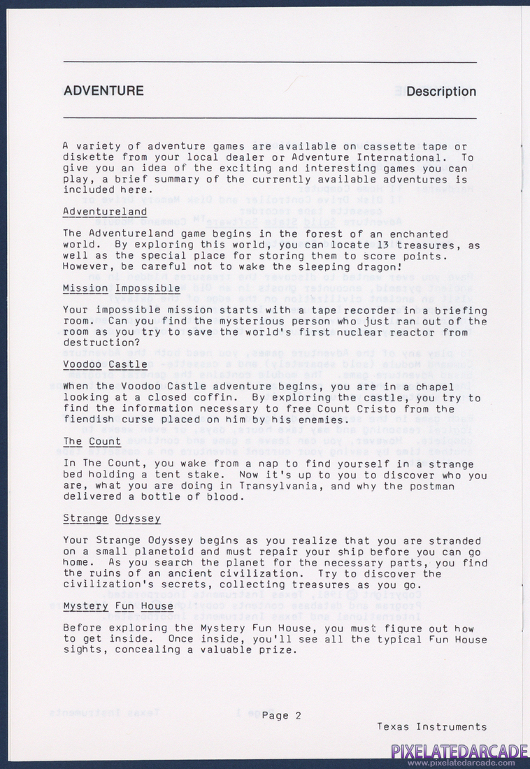 Savage Island Series: Instruction Manual - Page 2
