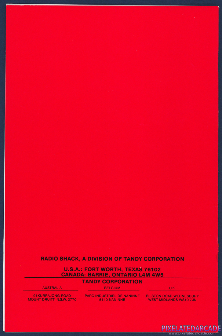 Mickey's World of Writing: Instruction Manual - Back Cover