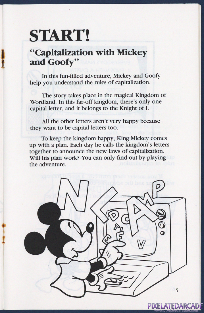 Mickey's World of Writing: Instruction Manual - Page 5
