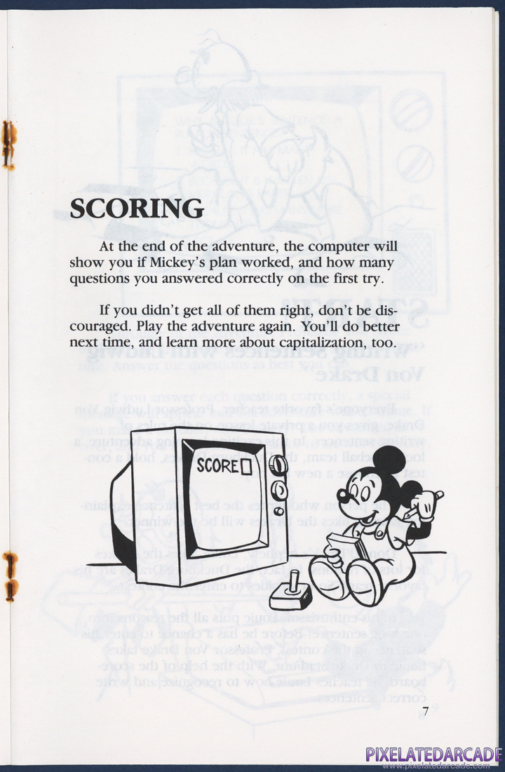 Mickey's World of Writing: Instruction Manual - Page 7