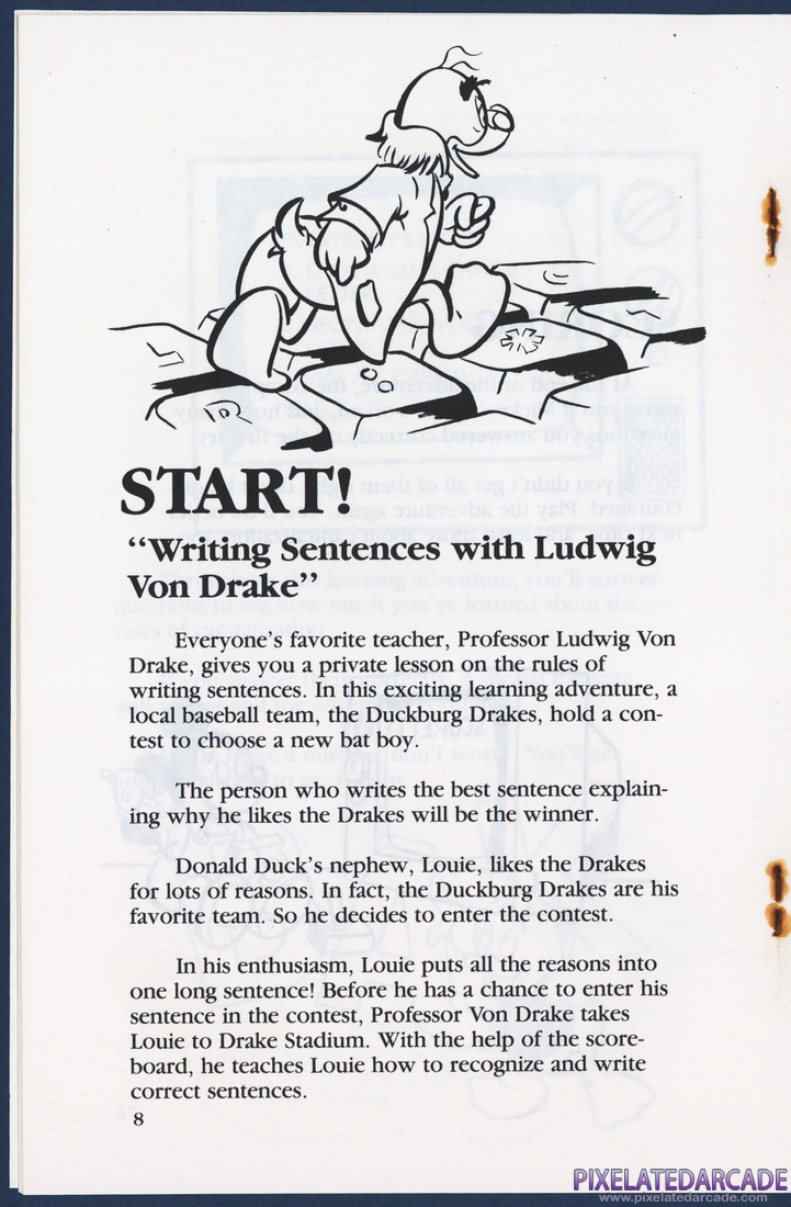 Mickey's World of Writing: Instruction Manual - Page 8
