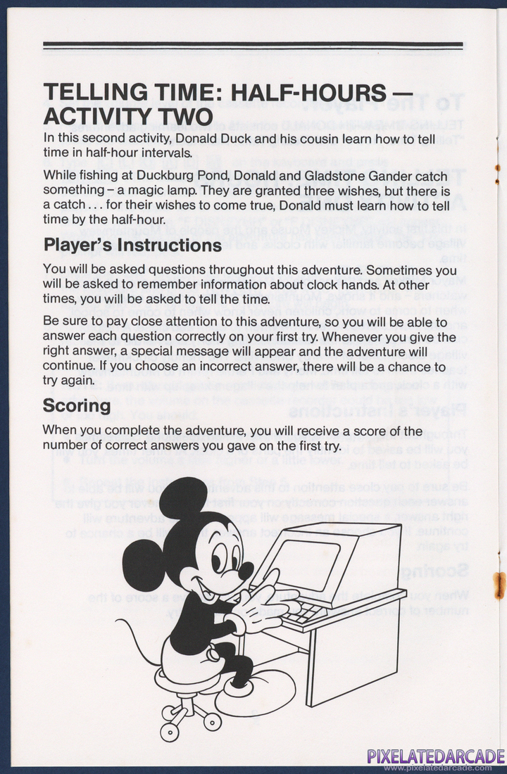 Telling Time With Donald: Instruction Manual - Page 4