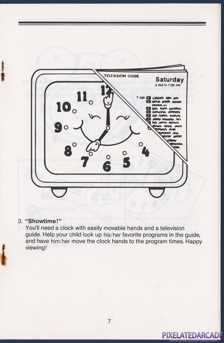 Telling Time With Donald: Instruction Manual - Page 7