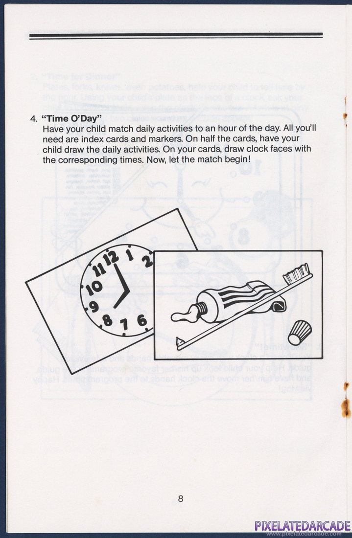 Telling Time With Donald: Instruction Manual - Page 8