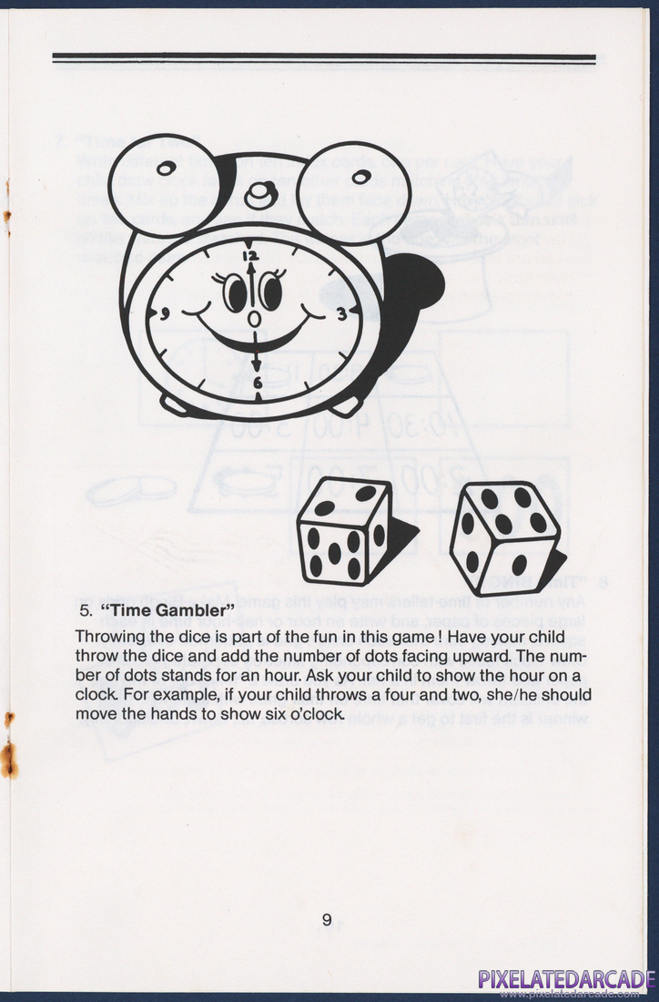 Telling Time With Donald: Instruction Manual - Page 9