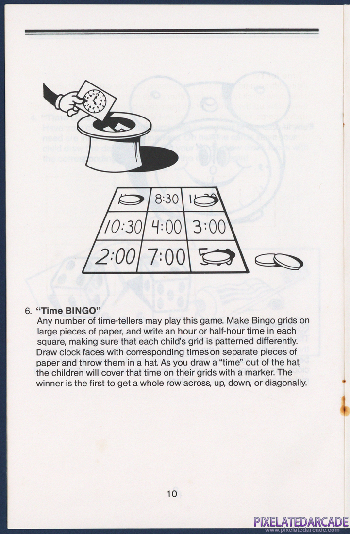Telling Time With Donald: Instruction Manual - Page 10