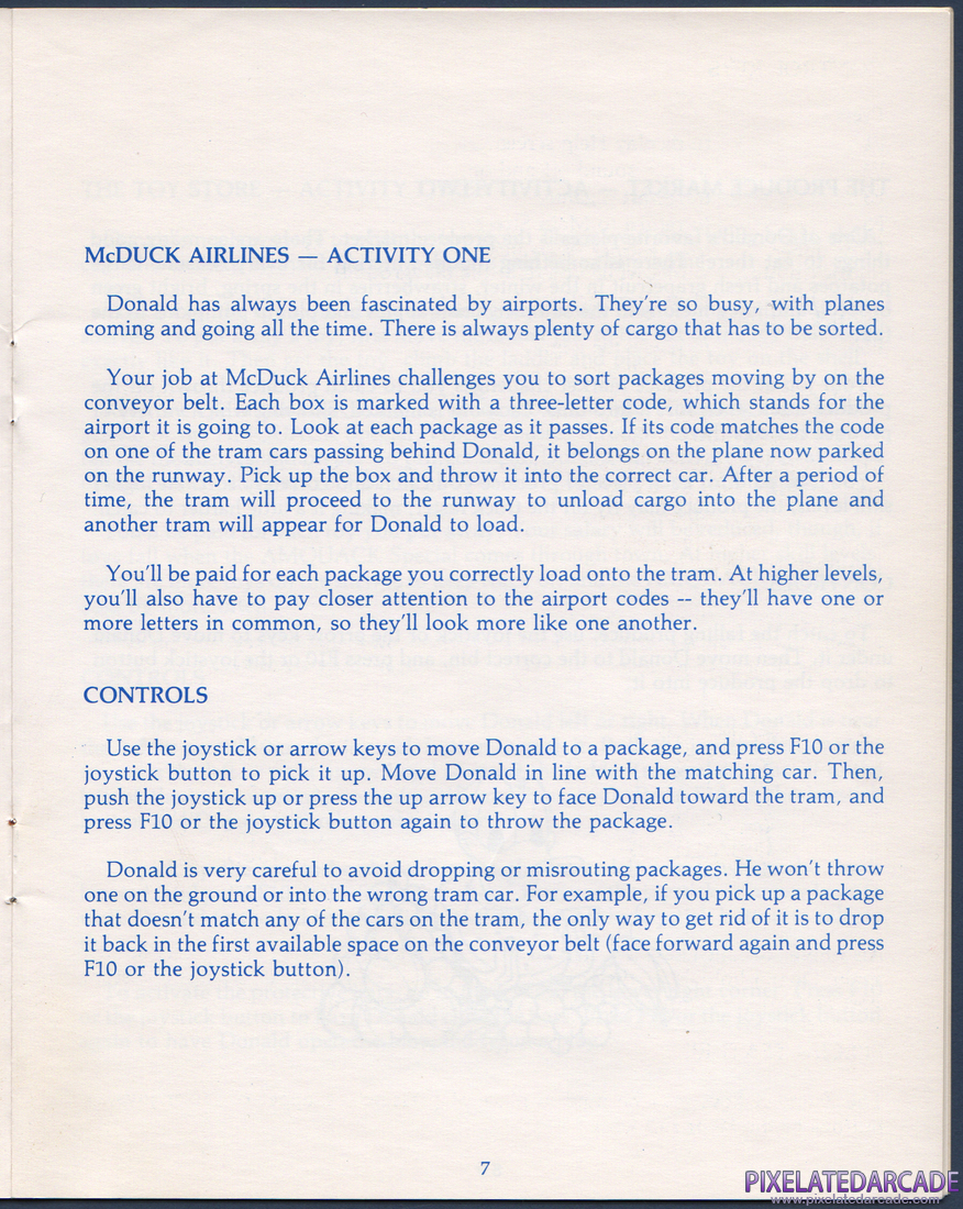 Donald Duck's Playground: Donald Duck's Playground Instruction Manual - Page 8
