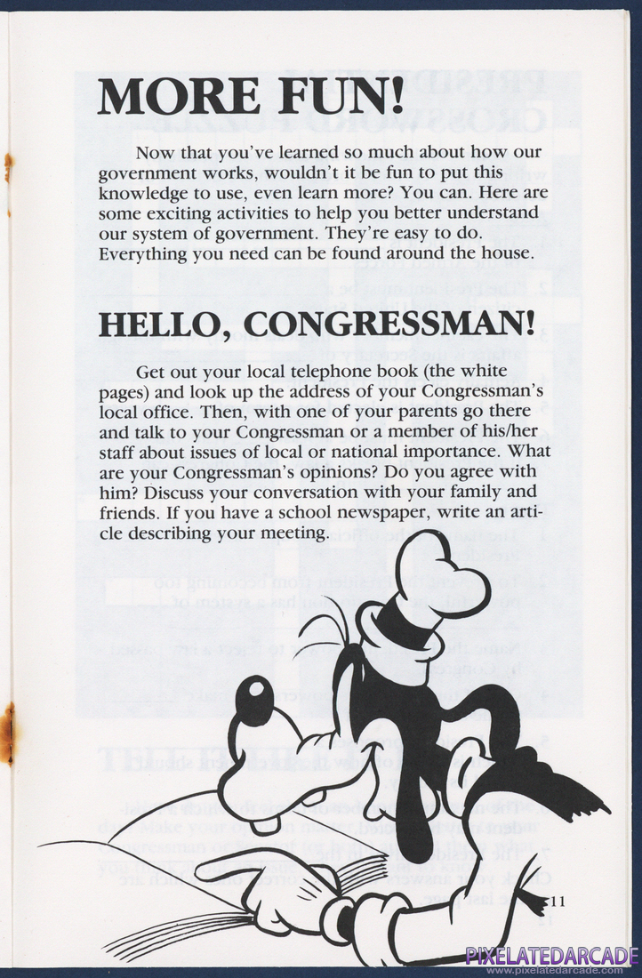 Goofy Covers Government: Instruction Manual - Page 11