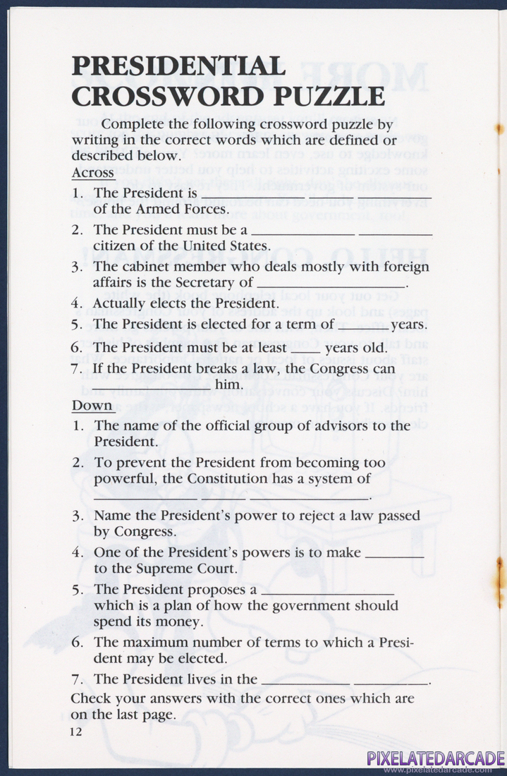 Goofy Covers Government: Instruction Manual - Page 12