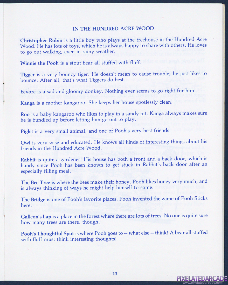 Winnie the Pooh in the Hundred Acre Wood: Instruction Manual - Page 13