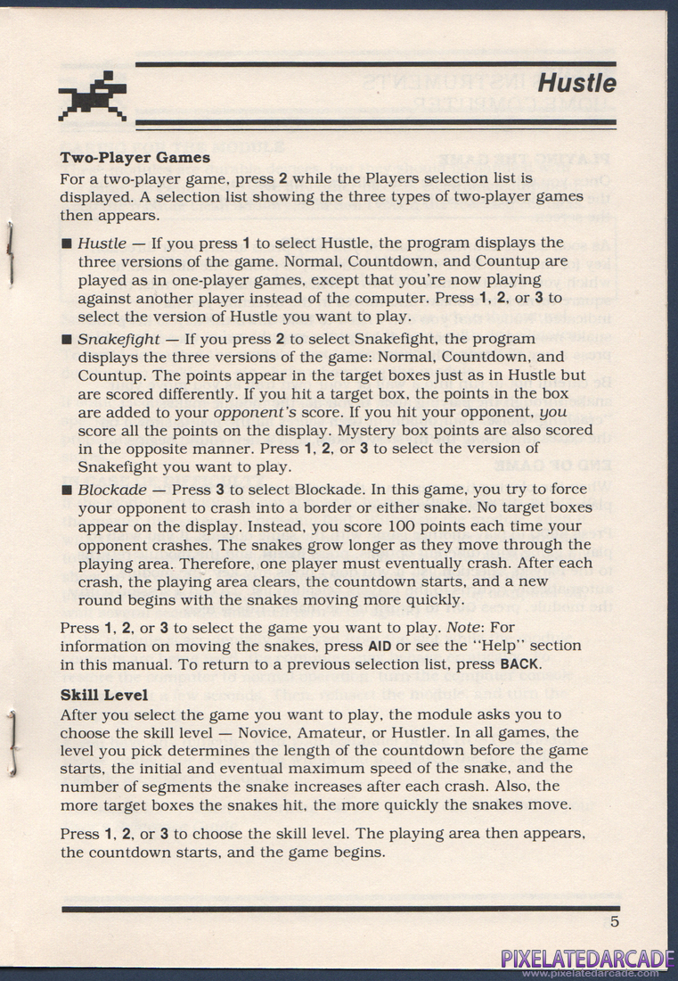 Hustle: Instruction Manual - Page 7
