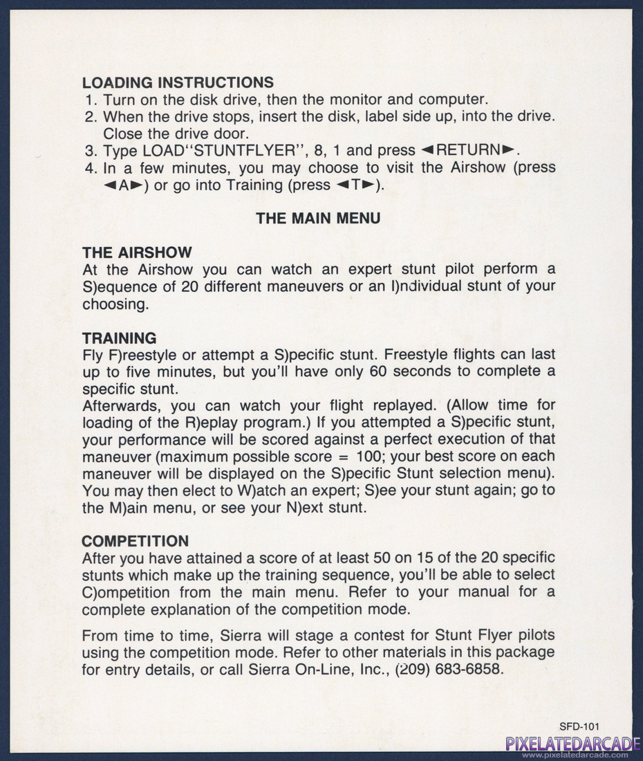 Stunt Flyer: Reference Card - Page 3