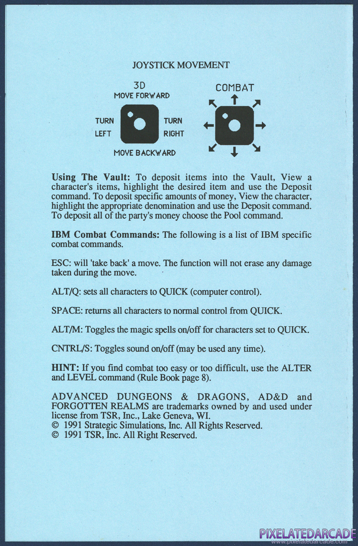 Gateway to the Savage Frontier: IBM and Compatibles Data Card - Page 4