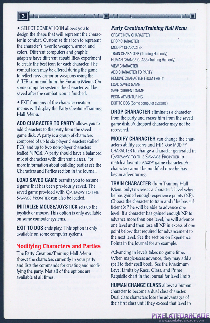 Gateway to the Savage Frontier: Rule Book - Page 3