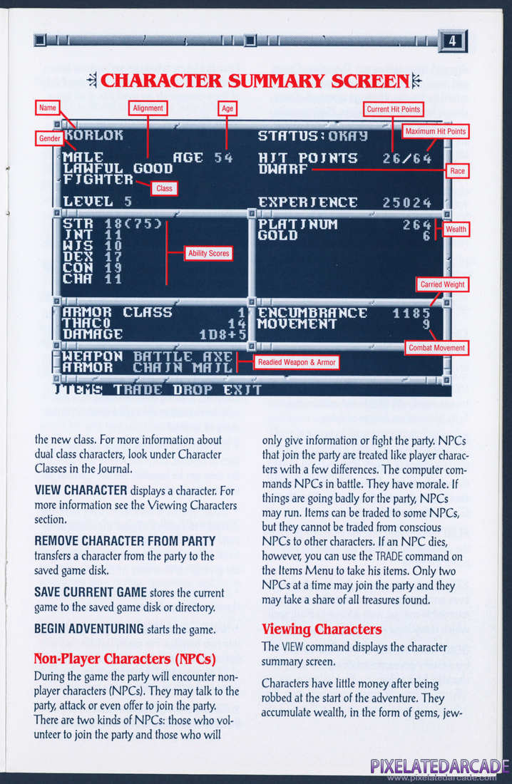 Gateway to the Savage Frontier: Rule Book - Page 4