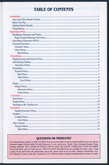 Table of Contents